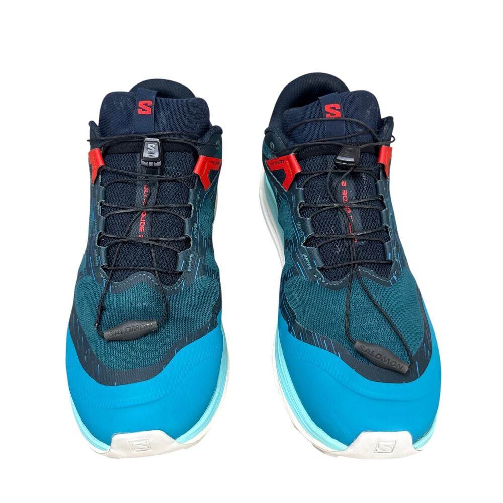 Salomon Ultra Glide 2 Mens 12 Blue Trail Running Shoes Gorpcore Sneaker 470425 - Picture 6 of 12